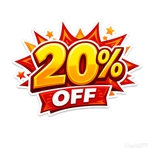 GET 20 % DISCOUNT